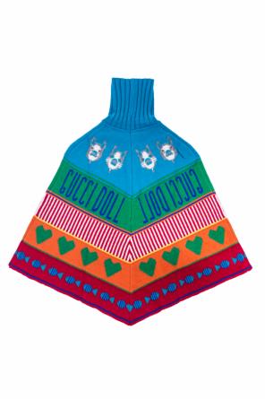 Patterned turtleneck poncho, zdjęcie 1 Patterned turtleneck poncho od Gucci Kids